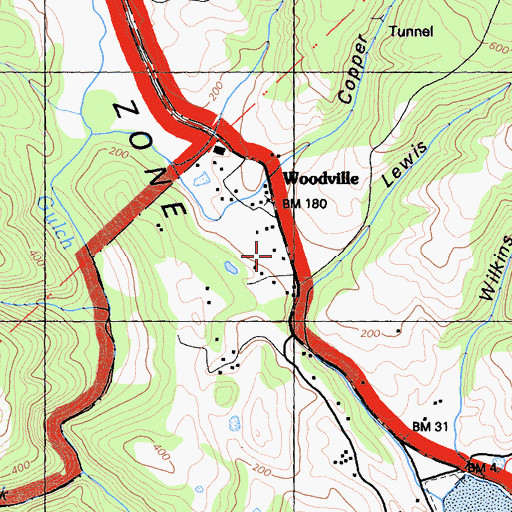 Topographic Map of Full Circle School Marin, CA