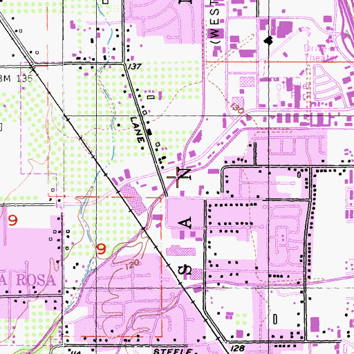 Topographic Map of North Valley School, CA