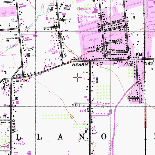 Topographic Map of Meadow View Elementary School, CA