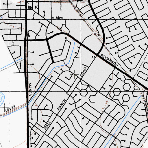 Topographic Map of Semore School, CA