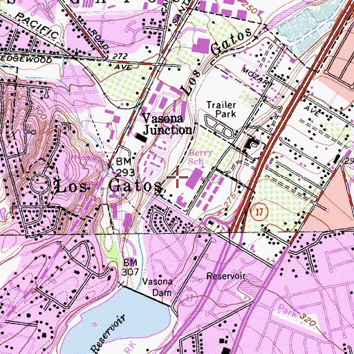 Topographic Map of Yavneh Day School, CA