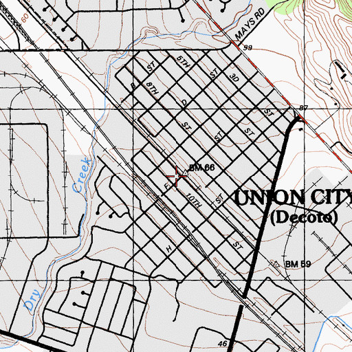 Topographic Map of Purple Lotus School, CA