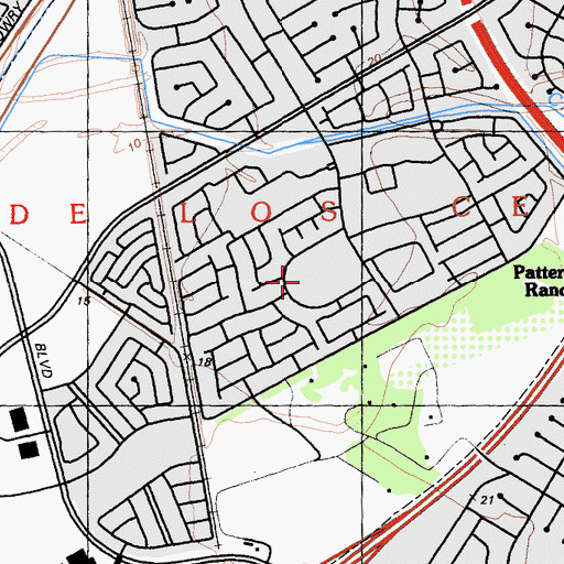 Topographic Map of Forest Park Elementary School, CA