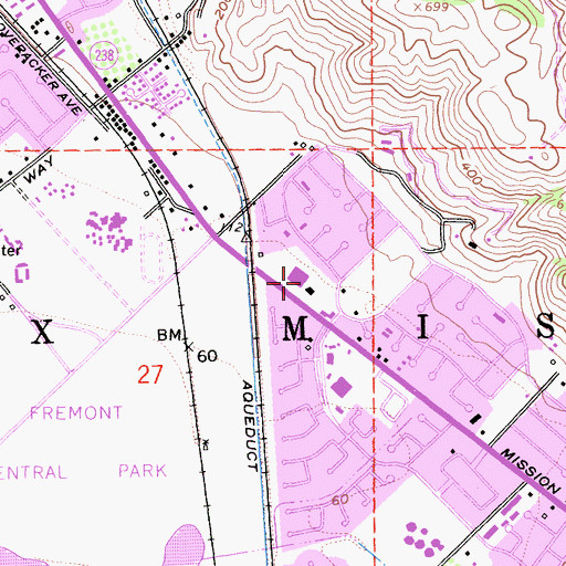 Topographic Map of Christian Community Schools, CA