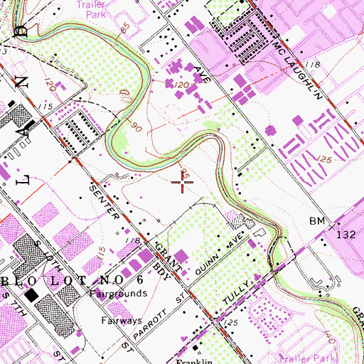 Topographic Map of George Shirakawa Senior Elementary School, CA