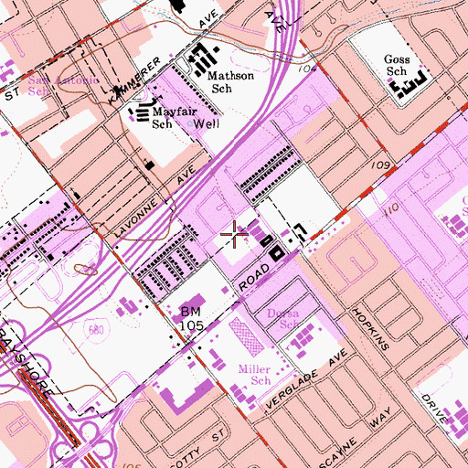 Topographic Map of Clyde Arbuckle Elementary School, CA