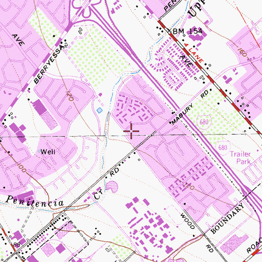 Topographic Map of Delphi Institute, CA