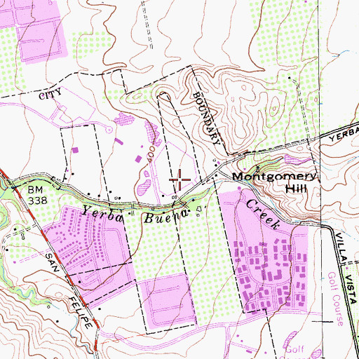 Topographic Map of Norwood Creek Elementary School, CA