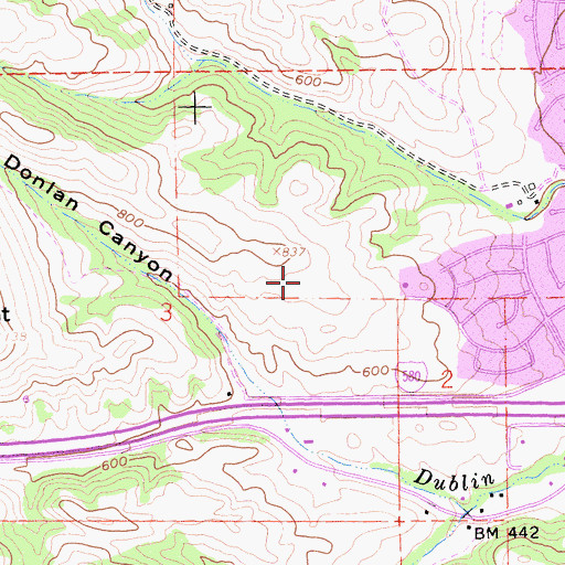 Topographic Map of Valley Christian Elementary School, CA