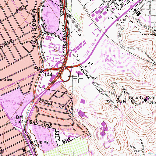 Topographic Map of Alternative Placement Academy Community Day School, CA