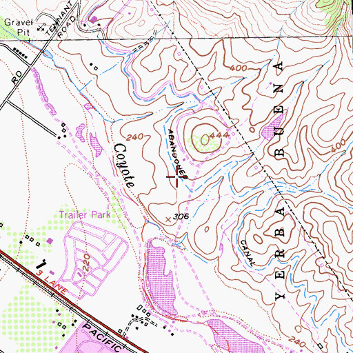 Topographic Map of Rita Ledesma Elementary School, CA