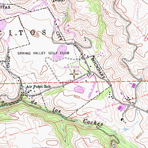 Topographic Map of Milpitas Community School, CA