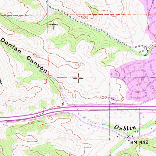 Topographic Map of Valley Christian Schools, CA