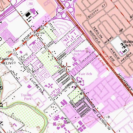 Topographic Map of Success Academy, CA
