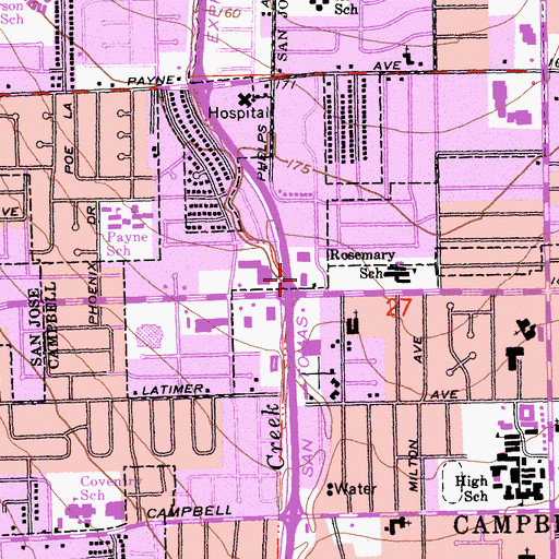 Topographic Map of Golden Gate Language School, CA