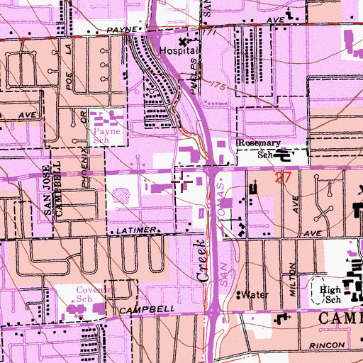 Topographic Map of The International Culinary Center, CA