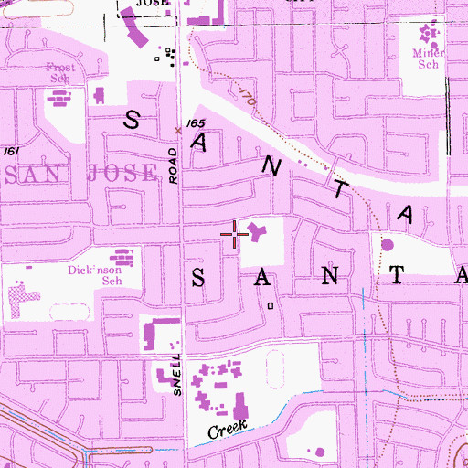 Topographic Map of Alternative Placement Academy, CA