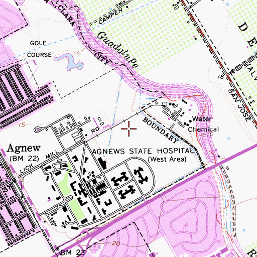 Topographic Map of Don Callejon School, CA