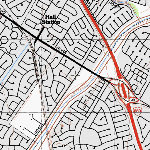 Topographic Map of Peace Terrace Academy, CA