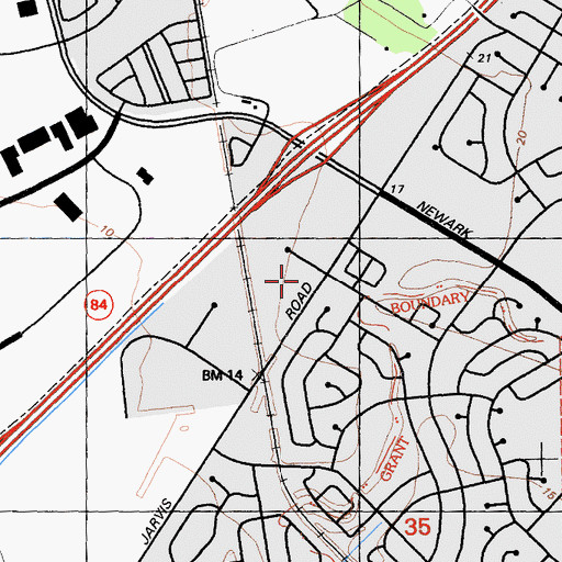 Topographic Map of Challenger School Ardenwood Campus, CA