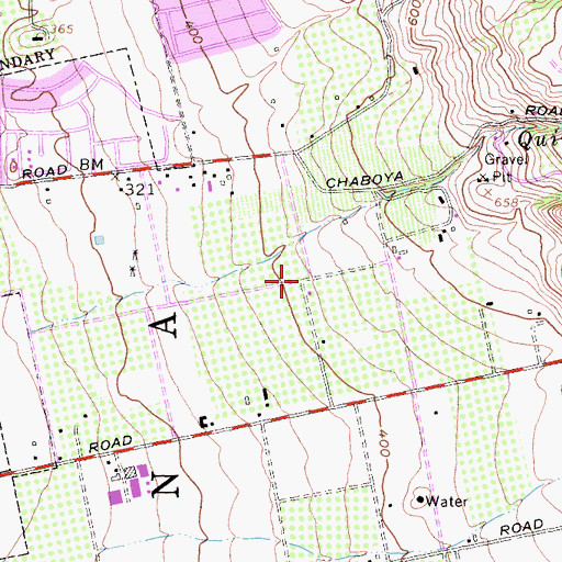 Topographic Map of Carolyn A Clark Elementary School, CA