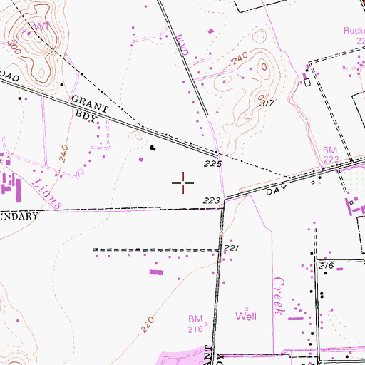 Topographic Map of Christopher High School, CA