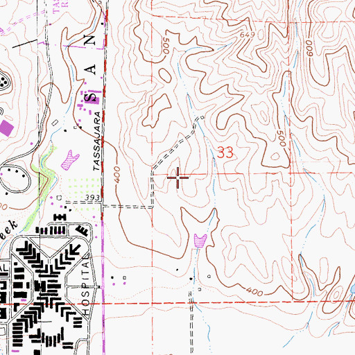 Topographic Map of Eleanor Murray Fallon Middle School, CA