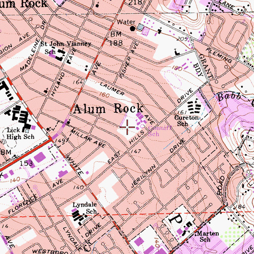 Topographic Map of San Jose Job Corps Center, CA