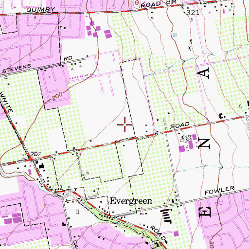 Topographic Map of Adelante Dual Language Academy, CA