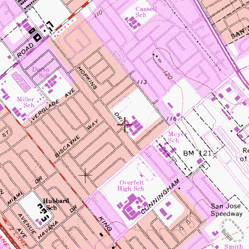 Topographic Map of Renaissance Academy, CA