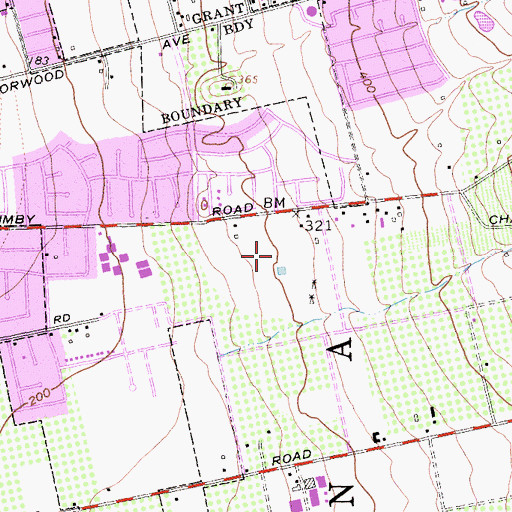 Topographic Map of Evergreen Valley High School, CA