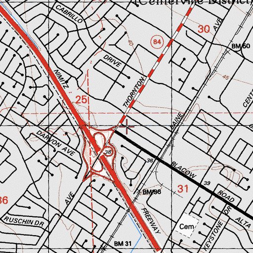 Topographic Map of Family Learning Center, CA