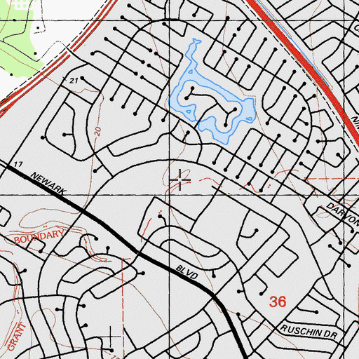 Topographic Map of Bridgepoint Continuation High School, CA