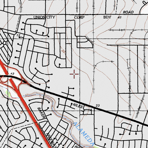 Topographic Map of Tom Kitayama Elemrntary School, CA