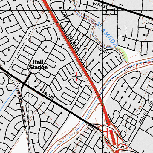 Topographic Map of Montessori Childrens Center, CA