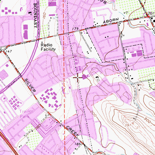 Topographic Map of John J Montgomery Elementary School, CA
