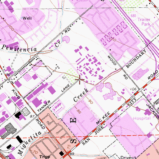 Topographic Map of Independence High School, CA