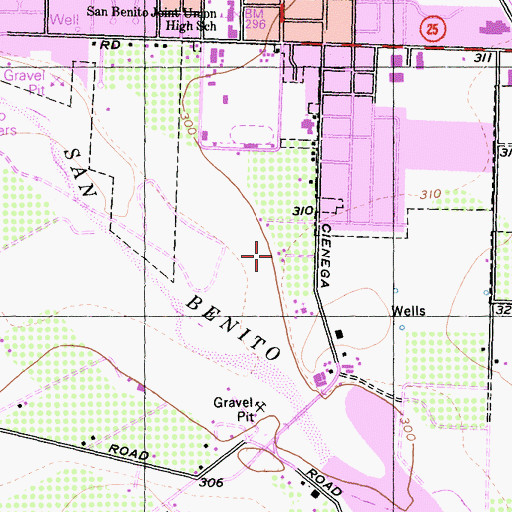 Topographic Map of Chamberlains Children Center, CA