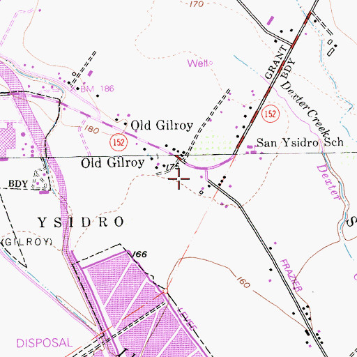 Topographic Map of Gavilan Hills Academy, CA