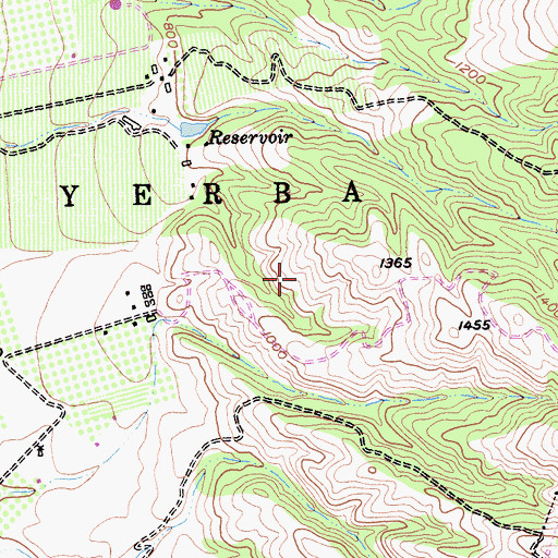 Topographic Map of Chaboya Middle School, CA