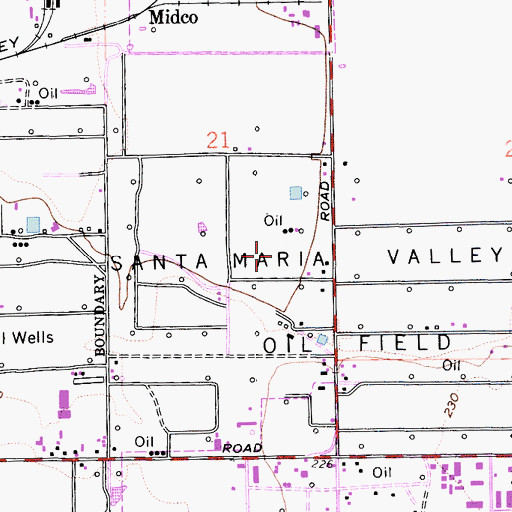 Topographic Map of Liberty Elementary School, CA