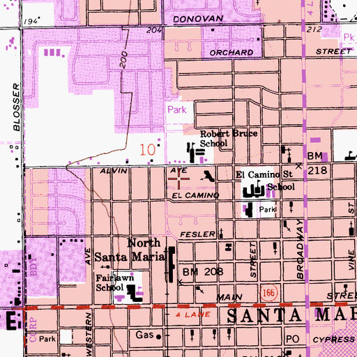 Topographic Map of Christian Life School, CA