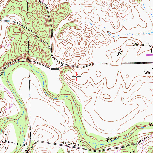Topographic Map of Vineyard Elementary School, CA