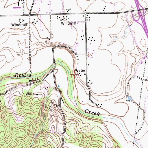 Topographic Map of Santa Lucia School, CA