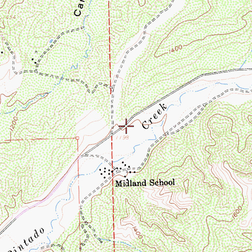 Topographic Map of The Santa Ynez Valley Family School, CA