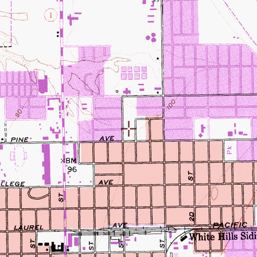 Topographic Map of New Life Christian Academy, CA
