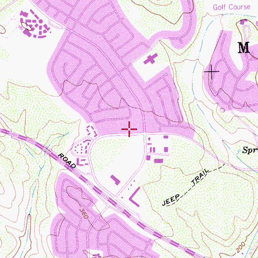 Topographic Map of Children's Montessori School, CA