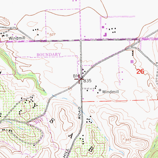 Topographic Map of Paso Robles Public Schools Teachers Center, CA