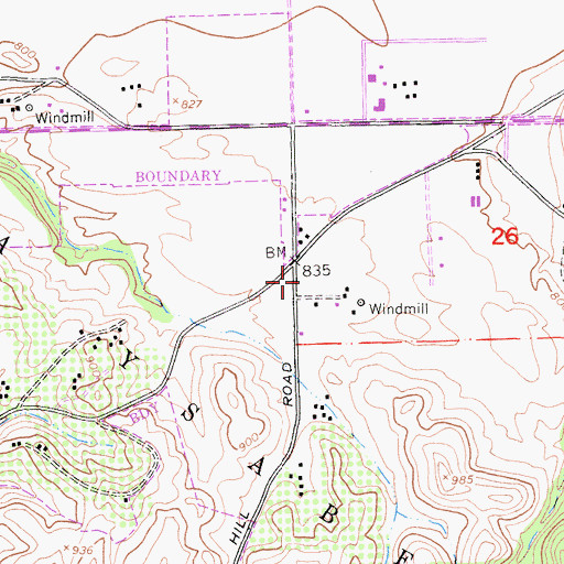 Topographic Map of Paso Robles High School Culinary Arts Academy, CA