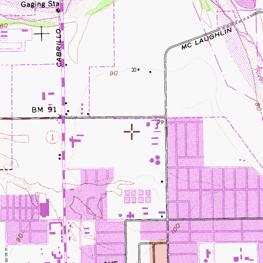 Topographic Map of Camino Real Community Partnership Academy, CA